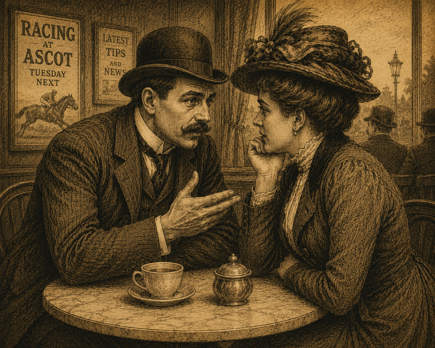 Two coworkers talking, one sharing reliable information directly, illustrating modern use of the idiom