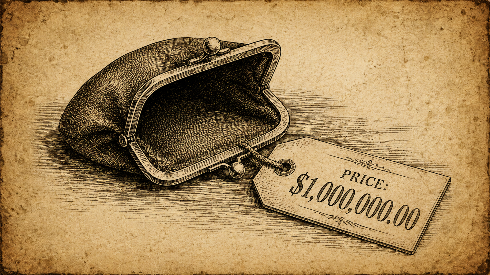 Exaggerated illustration of an arm and a leg representing extreme price, cost an arm and a leg idiom