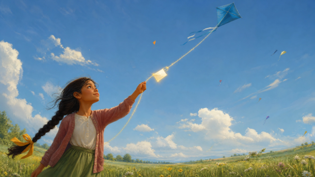The Kite That Carried Wishes