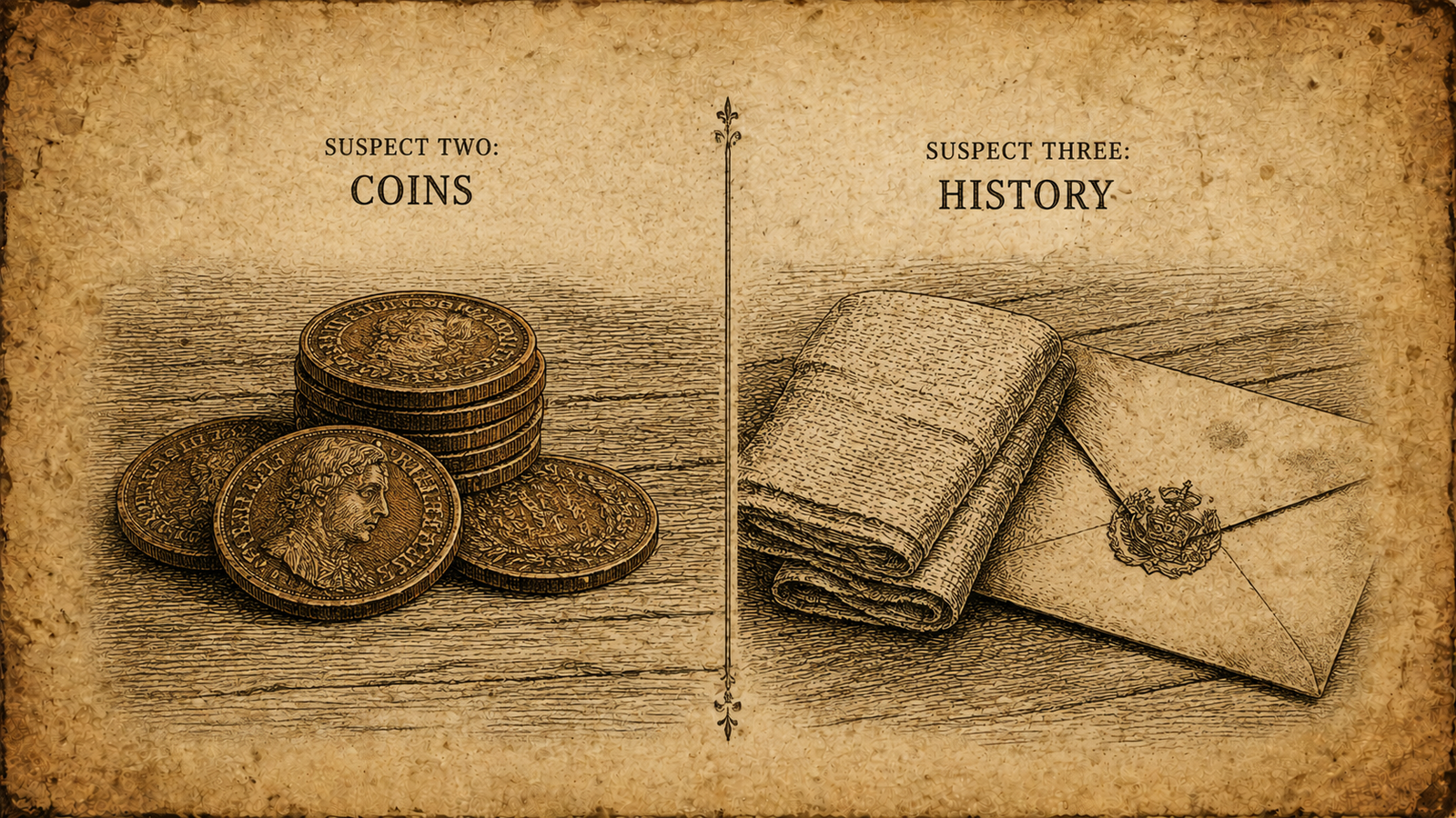 Antique Irish halfpenny coin from 1680 linked to arm and a leg idiom theory